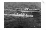 United States Destroyer Intercepting Soviet Freighter by Anonymous