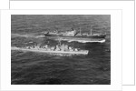 United States Destroyer Intercepting Soviet Freighter by Anonymous