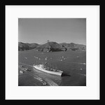 Large Ship Fleet in Ocean by Anonymous