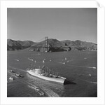 Large Ship Fleet in Ocean by Anonymous