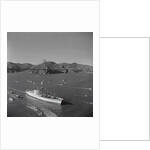 Large Ship Fleet in Ocean by Anonymous