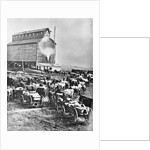 Farmers at Steam Operated Grain Elevator by Anonymous