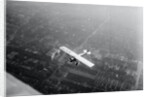 Charles Lindbergh Flying Over Landscape by Anonymous