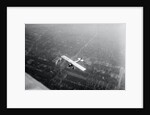Charles Lindbergh Flying Over Landscape by Anonymous