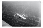 Charles Lindbergh Flying Over Landscape by Anonymous