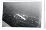 Charles Lindbergh Flying Over Landscape by Anonymous