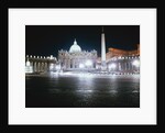 Saint Peter's Square and Basilica by Anonymous