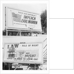 Political Billboards About Chief Justice Earl Warren by Anonymous