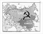 Great Decisions Map of Communist Countries by Anonymous
