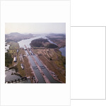 Aerial View of Panama Canal's Miraflores Locks by Anonymous