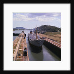 View of Ship at Panama Canal's Miraflores Locks by Anonymous