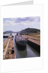 View of Ship at Panama Canal's Miraflores Locks by Anonymous