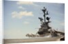 US Navy A-7 Corsair Jet Airplanes Launching From Carrier by Anonymous