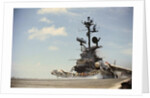 US Navy A-7 Corsair Jet Airplanes Launching From Carrier by Anonymous