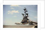 US Navy A-7 Corsair Jet Airplanes Launching From Carrier by Anonymous