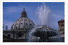Dome of Saint Peter's with Fountain by Anonymous