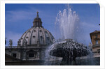 Dome of Saint Peter's with Fountain by Anonymous