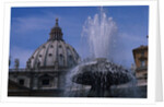 Dome of Saint Peter's with Fountain by Anonymous