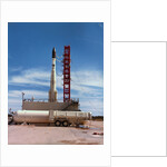 ESSA-II Weather Satellite and Delta Rocket by Anonymous