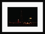 Night View of Tokyo Tower Located in Center of City by Anonymous