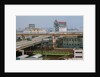 View of Downtown Tokyo with Railroad Yard in Foreground by Anonymous