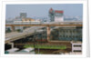 View of Downtown Tokyo with Railroad Yard in Foreground by Anonymous