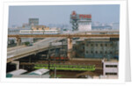 View of Downtown Tokyo with Railroad Yard in Foreground by Anonymous