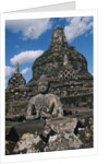 Buddhist Statues on Stupas by Anonymous
