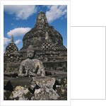 Buddhist Statues on Stupas by Anonymous