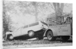 Tow Truck Towing Station Wagon by Anonymous