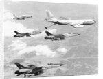 Fighter Jets Refueling in Flight by Anonymous