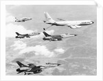 Fighter Jets Refueling in Flight by Anonymous
