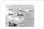 Fighter Jets Refueling in Flight by Anonymous
