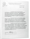 Letter of August 17, 1961 Regarding FBI Wiretapping by Anonymous