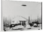 Supposed Unidentifiable Flying Object over House by Anonymous