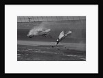 Race Car Crashing on Track by Anonymous