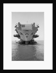 Tugboats Pushing the Aircraft Carrier John F. Kennedy by Corbis