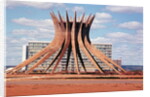 View of Brasilia Cathedral Under Construction by Anonymous