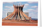 View of Brasilia Cathedral Under Construction by Anonymous