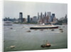 Queen Elizabeth 2 Sailing out of New York Harbor by Anonymous