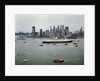 Queen Elizabeth 2 Sailing out of New York Harbor by Anonymous