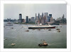 Queen Elizabeth 2 Sailing out of New York Harbor by Anonymous