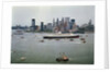 Queen Elizabeth 2 Sailing out of New York Harbor by Anonymous