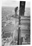 Workman Welding Steel Beams by Anonymous