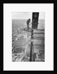 Workman Welding Steel Beams by Anonymous