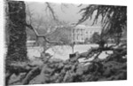 White House Lawn Covered in Snow by Anonymous