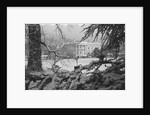 White House Lawn Covered in Snow by Anonymous