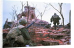 American Marines Advancing up Outer Wall of Citadel by Anonymous