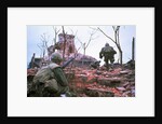 American Marines Advancing up Outer Wall of Citadel by Anonymous