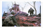 American Marines Advancing up Outer Wall of Citadel by Anonymous